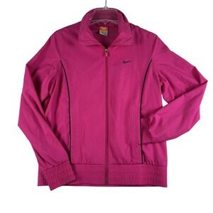 Vintage Nike Windbreaker Jacket Womens Large Full Zip Mesh Lined Athletic Y2K